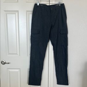 Wallin & Bros Men's Gray Flannel Cargo Pants